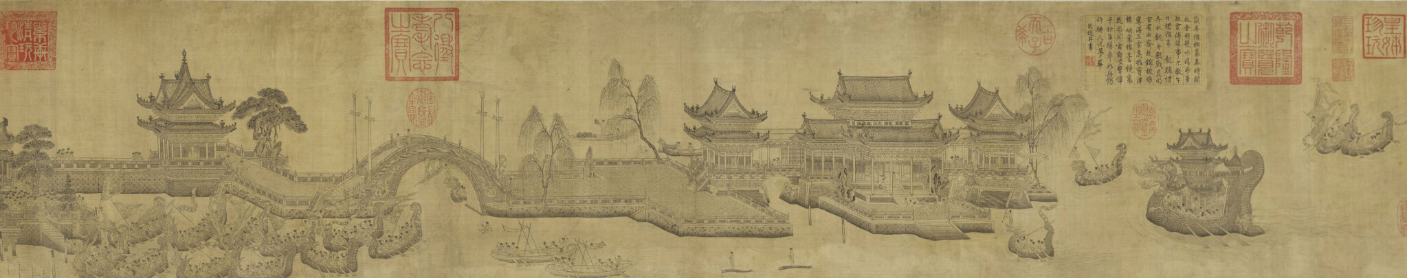 Regatta on Dragon Lake by Wang Zhenpeng