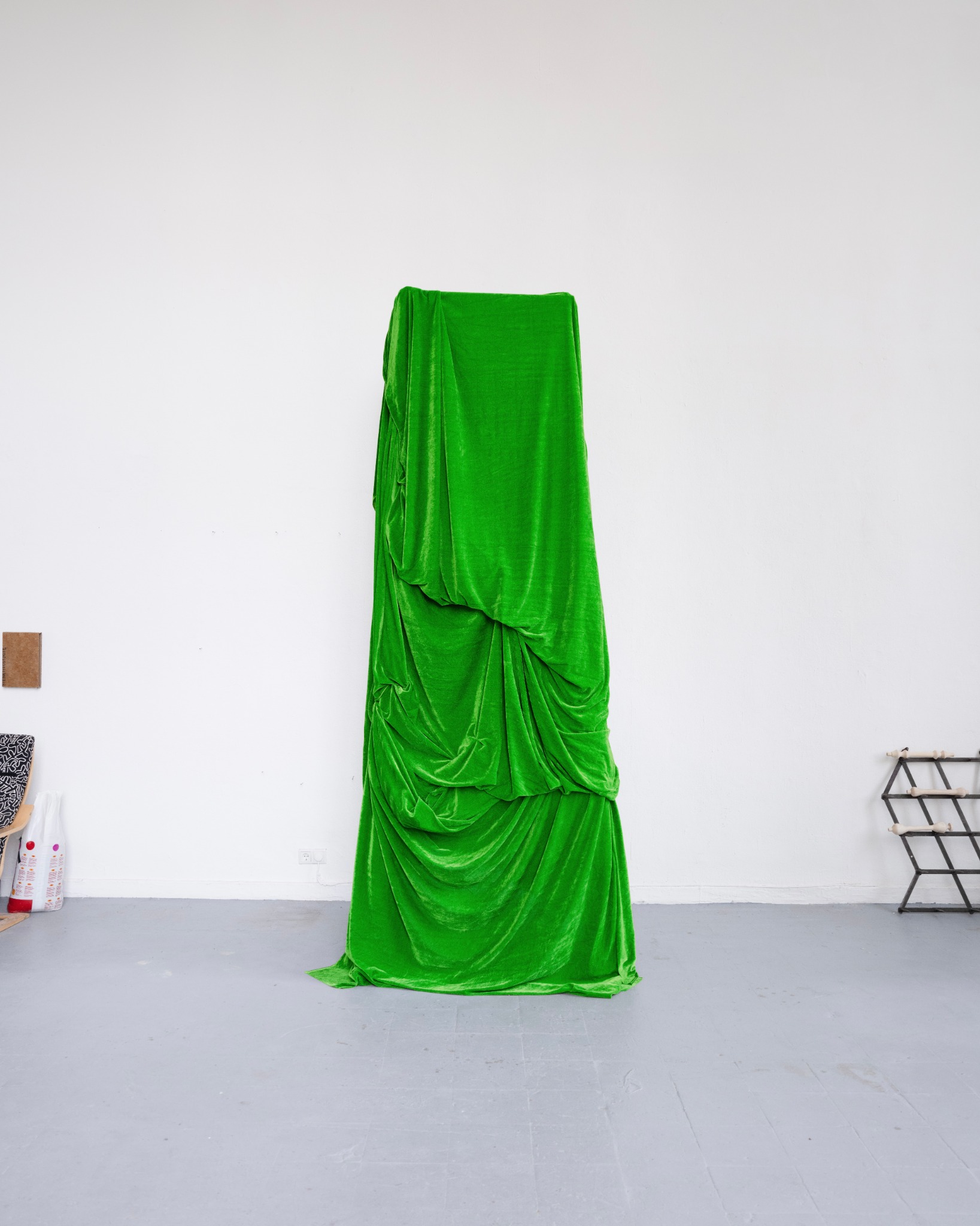Temporary Monument installed in the studio